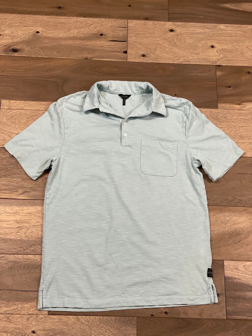 GoodMan Brand Cotton Polo Size M Mint Green Short Sleeve